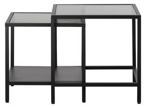 Szklane stoliki zestaw 2 szt. 50x50 cm Bronco – Unique Furniture