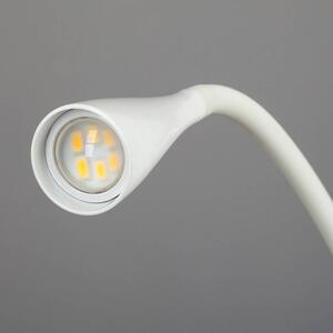 Lindby - Baris LED Lampa Biurkowa z Klipsem White Lindby