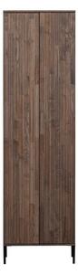 Brązowa szafa w dekorze jesionu 60x210x42 cm Gravure – WOOOD