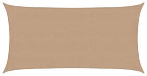 Żagiel przeciwsłoneczny, 160 g/m², kolor taupe, 4x7 m, hdpe