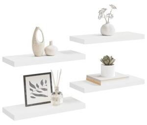 Półki ścienne, 4 szt., białe, 60x23,5x3,8 cm, mdf