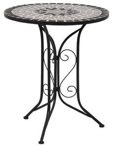 Mozaikowy stolik bistro, szary, 61 cm, ceramiczny