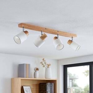 Lindby - Wanessa 4 Lampa Sufitowa Wood/White