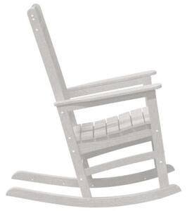 Ogrodowe krzesło bujańce biały 92 x 70 x 108cm hdpe
