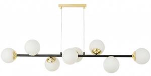 NOWOCZESNA LAMPA WISZĄCA CZARNO-ZŁOTA FINO W8
