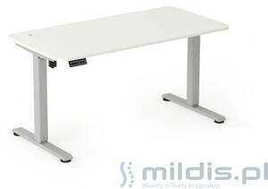 Biurko dla dziecka 119-159 cm Axio 100x60 cm szary | biały