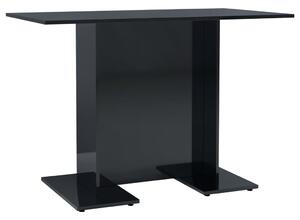 Stół na wysoki połysk, czarny, 110 x 60 x 75 cm, płyta wiórowa
