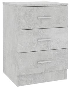 Szafka nocna, betonowa szarość, 38x35x56 cm, płyta wiórowa