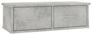 Półka ścienna, betonowa szarość, 60x26x18,5 cm