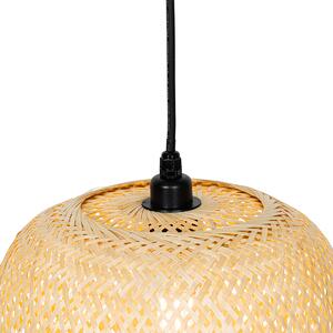 Zewnetrzna Orientalna zewnętrzna lampa wisząca bambusowa IP44 - Carlos Oswietlenie zewnetrzne