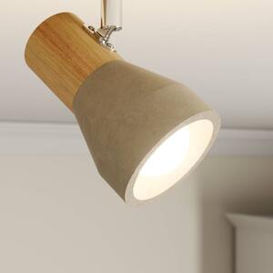 Lindby - Filiz 2 Lampa Sufitowa Concrete/Wood