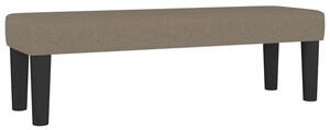 Ławka, taupe, 100x30x30 cm, tapicerowana tkaniną