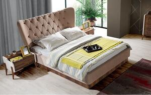 Łóżko tapicerowane z pojemnikiem Quadrivio