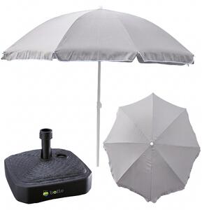 Parasol ogrodowy plaowy 240cm duy amany z podstaw stojak kwadrat zestaw