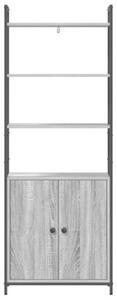 Szafka na książki szary sonoma 60 x 24 x 161 cm