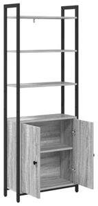 Szafka na książki szary sonoma 60 x 24 x 161 cm