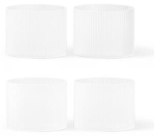 Ferm LIVING - Ripple Low Glasses 4 pcs. Frosted ferm LIVING