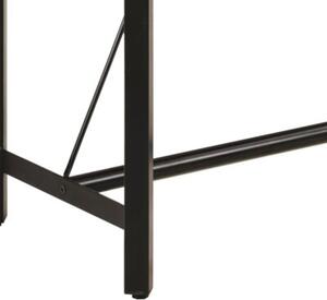 Stolik barowy, 180x70x107 cm, lite drewno mango i żelazo