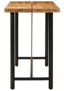 Stolik barowy, 180x70x107 cm, lite drewno mango i żelazo