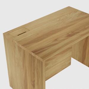 Biurko drewniane Wood Basic wykonane z prawdziwego drewna to jakość na lata