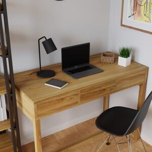 Biurko drewniane Easy Wood - solidne z szufladami do domu i biura
