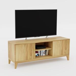Szafka RTV drewniana Simple - pojemna, funkcjonalna szafka RTV, wykonana z litego drewna najwyższej jakości
