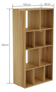 Drewniany regał Wood Open – praktyczny i minimalistyczny w 100% wykonany z litego drewna w polskiej stolarni