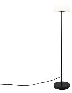 Zewnetrzna Inteligentna nowoczesna zewnętrzna lampa podłogowa czarny klosz biały z Wifi A60 - Virginia Oswietlenie zewnetrzne