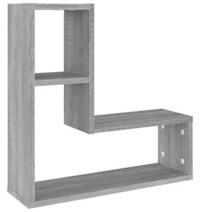 Półki ścienne, 2 szt., szary dąb sonoma, 50x15x50 cm