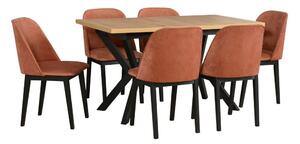 Zestaw Stół rozkładany 140/180x80 z krzesłami do salonu jadalni L008