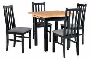 Zestaw Stół rozkładany z 4 krzesłami do kuchni salonu L010