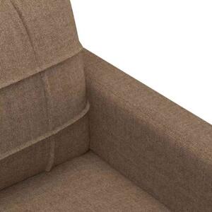 Sofa 3-osobowa, brÄ zowa, 180 cm, tapicerowana tkaninÄ