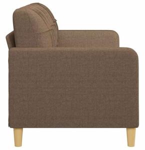 Sofa 3-osobowa, brÄ zowa, 180 cm, tapicerowana tkaninÄ