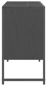 Szafka pod umywalkę z drzwiami czarny dąb 80 x 30 x 60 cm