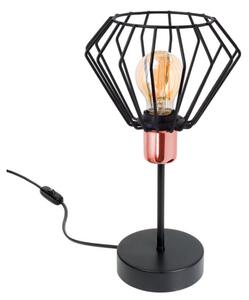 Lampa stołowa stylowa czarna z miedzią 1 Kali 1416 LOFT LED