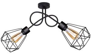 Lampa sufitowa stylowa czarna 2 Balo 2302 LOFT