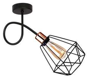 Lampa sufitowa stylowa czarna z miedzią 1 Balo 2281 LOFT