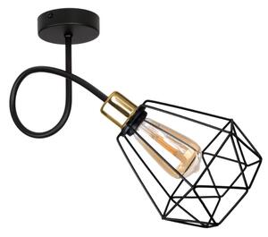 Lampa sufitowa stylowa czarna z złotym1 Balo 2291 LOFT
