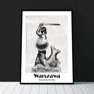 Plakat Warszawa - Warszawska Syrenka