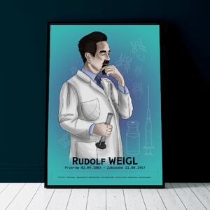 Plakat - Rudolf Weigl - Niebieski