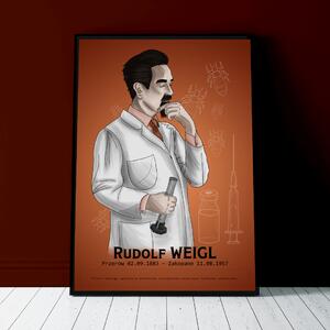Plakat - Rudolf Weigl - Pomarańczowy