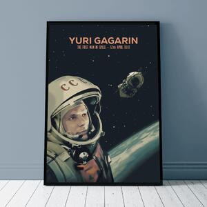 Plakat - Podbój Kosmosu - Yuri Gagarin