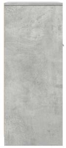 Szafka łazienkowa, szarość betonu, 60x33x80 cm, płyta wiórowa