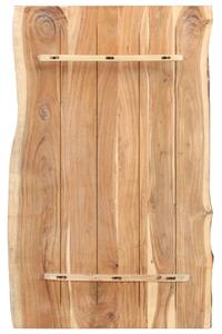 Blat, lite drewno akacjowe, 100x(50-60)x3,8 cm
