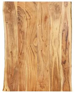 Blat, lite drewno akacjowe, 80x(50-60)x3,8 cm