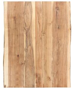 Blat, lite drewno akacjowe, 80x(50-60)x3,8 cm