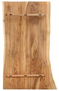 Blat, lite drewno akacjowe, 100x(50-60)x2,5 cm