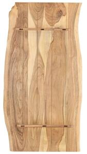 Blat, lite drewno akacjowe, 118x(50-60)x2,5 cm