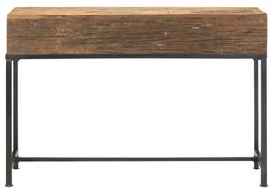 Stolik typu konsola, 120 x 30 x 80 cm, lite drewno z odzysku
