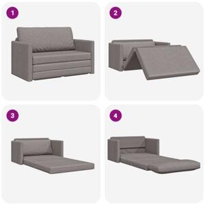 Sofa bed ciemnoszary 124 x 71 x 78 cm aksamit
